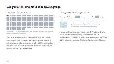 The problem, and an idea from language