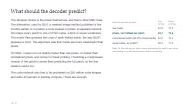 What should the decoder predict?