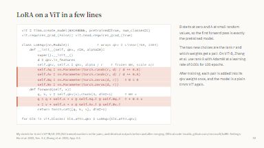 LoRA in code