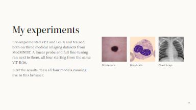 My experiments