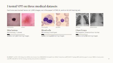 Setup: three datasets, three methods